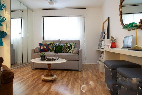 美國設計師挑戰性設計 30平單身公寓寬敞舒適亮相